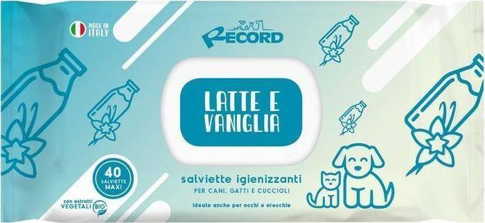Record Italy RECORD CHUSTECZKI NEW MLEKO WANILIOWE XL 40szt ANTYBAKTERYJNE