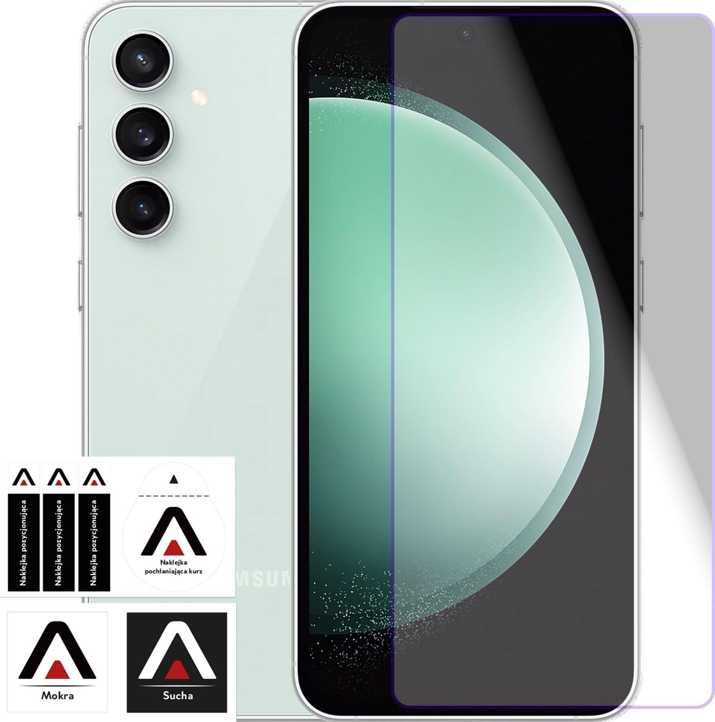 Alogy Szkło hartowane 9H do Samsung Galaxy S23 FE na ekran telefonu Screen Protector PRO+