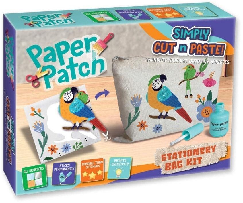 Zestaw decoupage Paper Patch - Saszetka z papugą