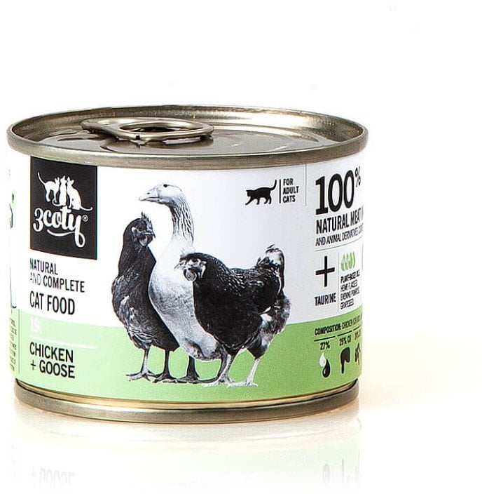 3Coty CHICKEN + GOOSE for Adult cats 180g