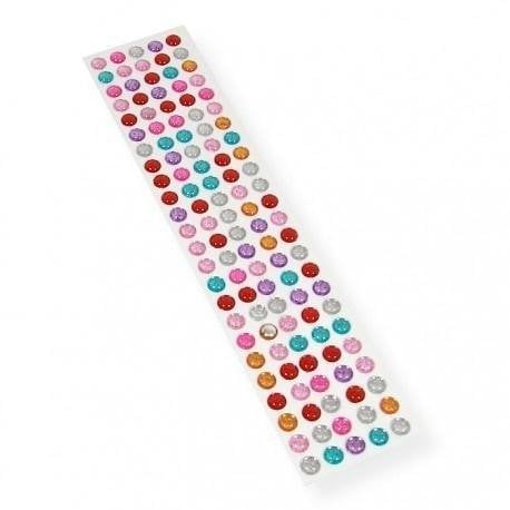 Kryształki samoprzylepne kolorowe 10mm