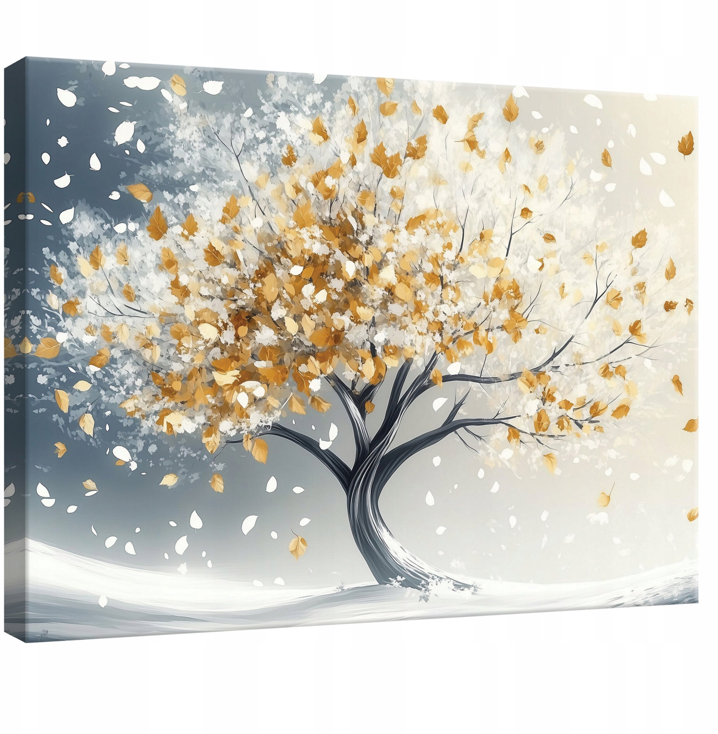 OBRAZ DO SYPIALNI SALONU KUCHNI KWIATY 3D DRZEWO NA PŁÓTNIE ŚCIANĘ 100x70