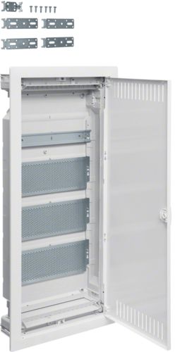 Hager Rozdzielnica Volta VDI podtynkowa 4 rzędy, 3xpłyta montażowa perforowana 1xszyna TH IP30 (VU48NWB)