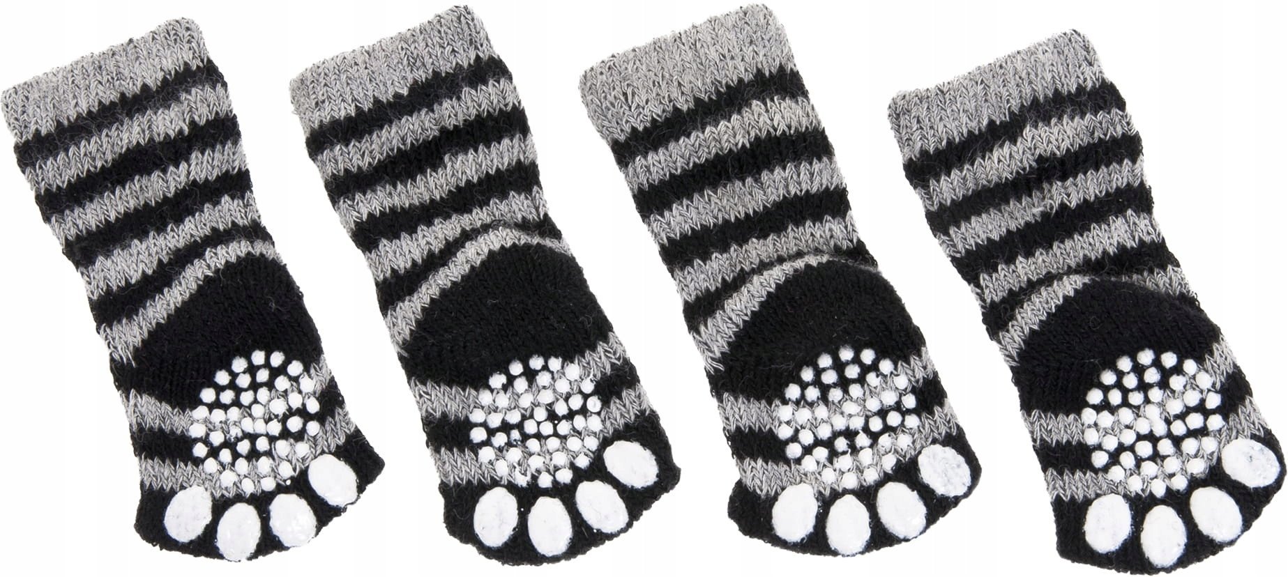 PET SOCKS 4 PCS/SET S BLACK/GREY