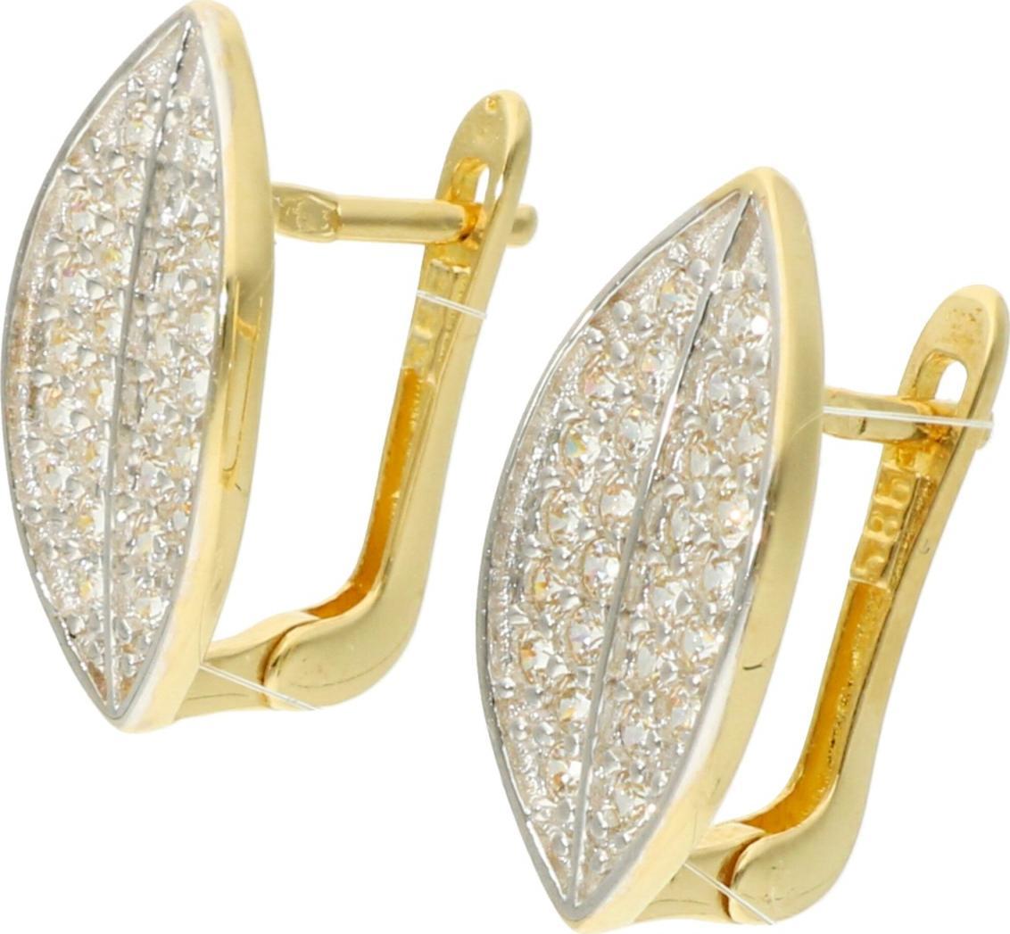 Rosanto Złote kolczyki z cyrkoniami 585 14k