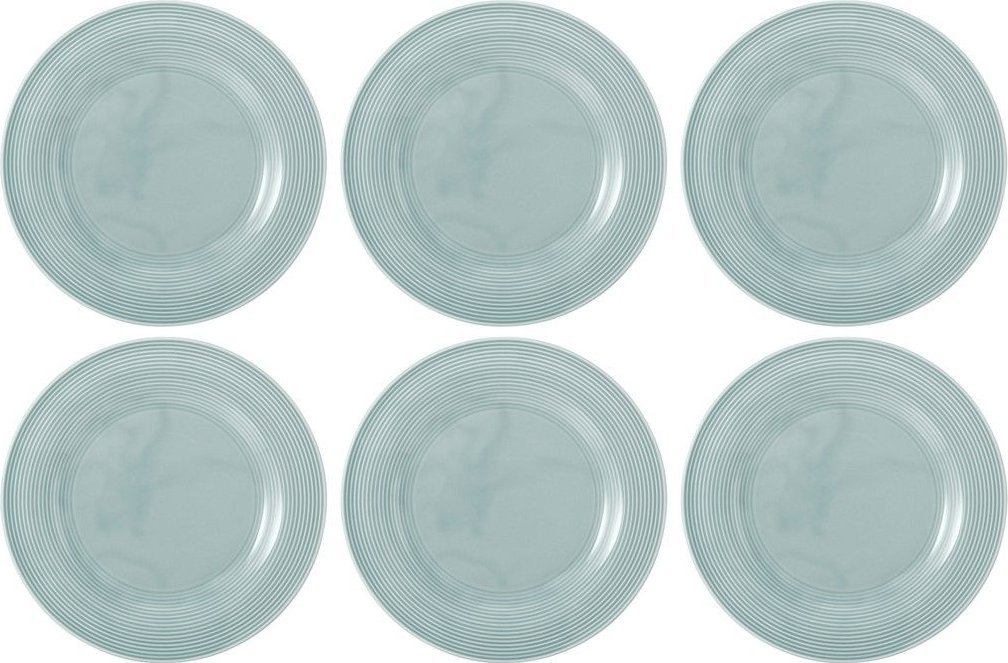 Zestaw 6 talerzy porcelanowych obiadowych 27.5 cm błękitny - Seltmann Weiden
