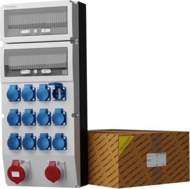 Doktorvolt Rozdzielnica budowlana eXT 32A 16A 12x230V Mennekes Doktorvolt