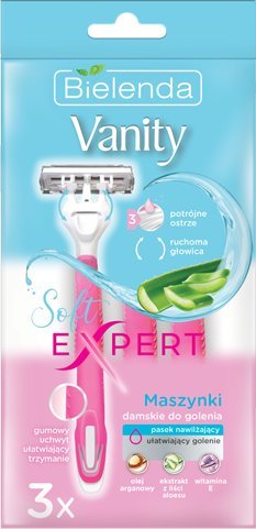 Bielenda Vanity Soft Expert - Maszynka do golenia damska 1op. - 3szt.