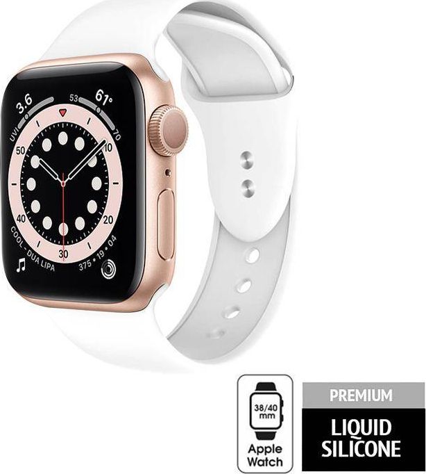 Crong Pasek Apple Watch 38/40mm biały