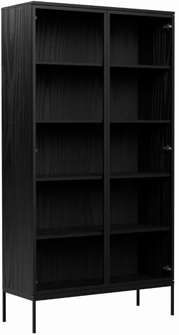 Witryna wysoka KRON 100cm czarny dąb MELIMEBLE