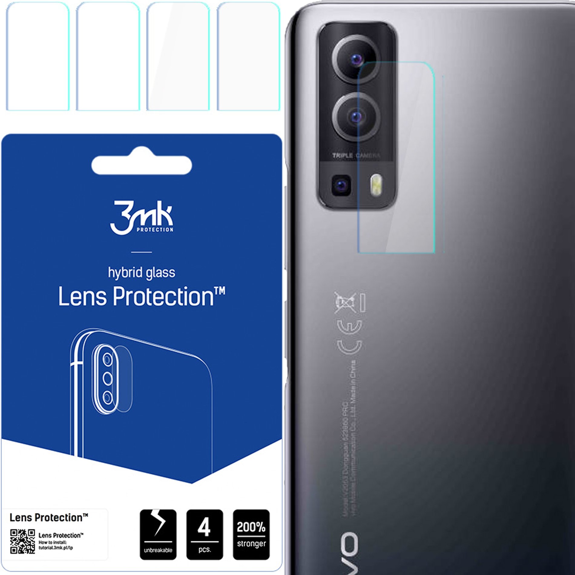 VIVO Y52 5G - 3MK LENS PROTECTION