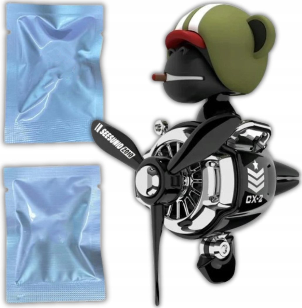 ODLOTOWY MIŚ MAŁPA ZAPACH PERFUMY ODŚWIEŻACZ SAMOCHODU DO KRATKI NAWIEWU