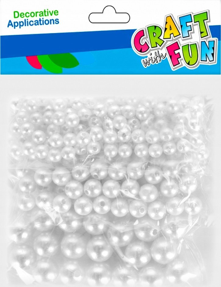 Craft with Fun OZDOBA DEK KORALIKI PERLY MIX CF B/C 12/144