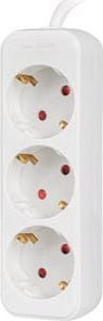 Lanberg Przedłużacz 1,5m biały 3x 230V Schuko