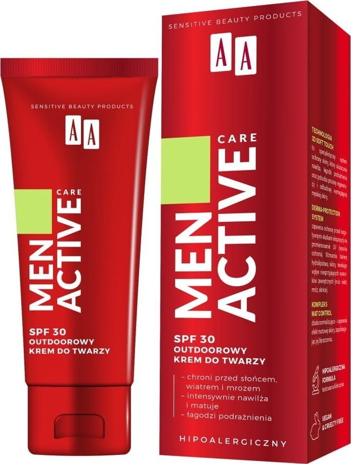 AA Men Active Care outdoorowy krem do twarzy SPF30 50ml