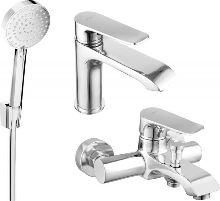 Bateria wannowa Mexen Mexen Pecos R75 zestaw wannowy, chrom - 72703R75-00