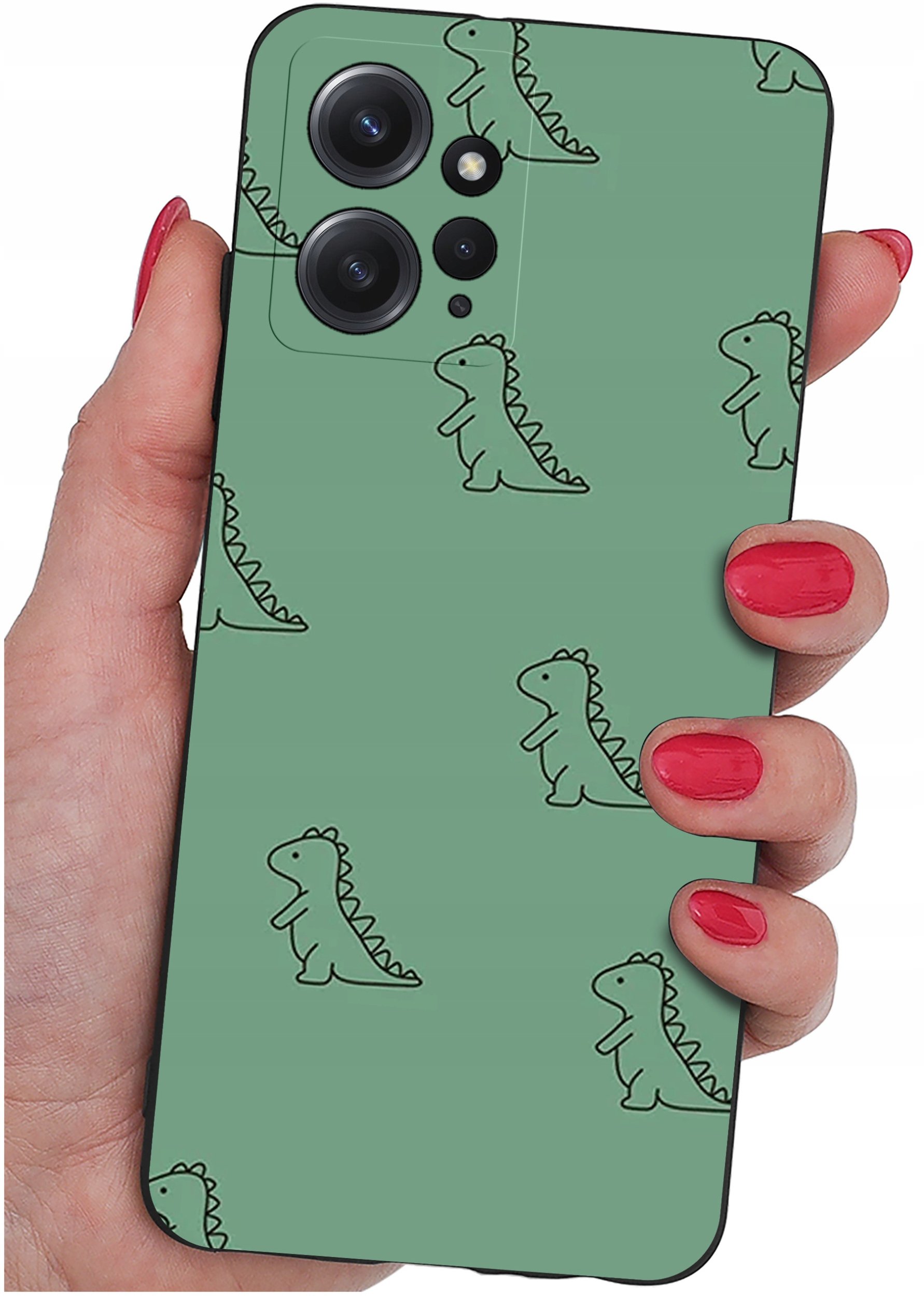 ETUI do Xiaomi Redmi Note 12 4G | WZORY | SILIKONOWE MATT CASE + SZKŁO 9H