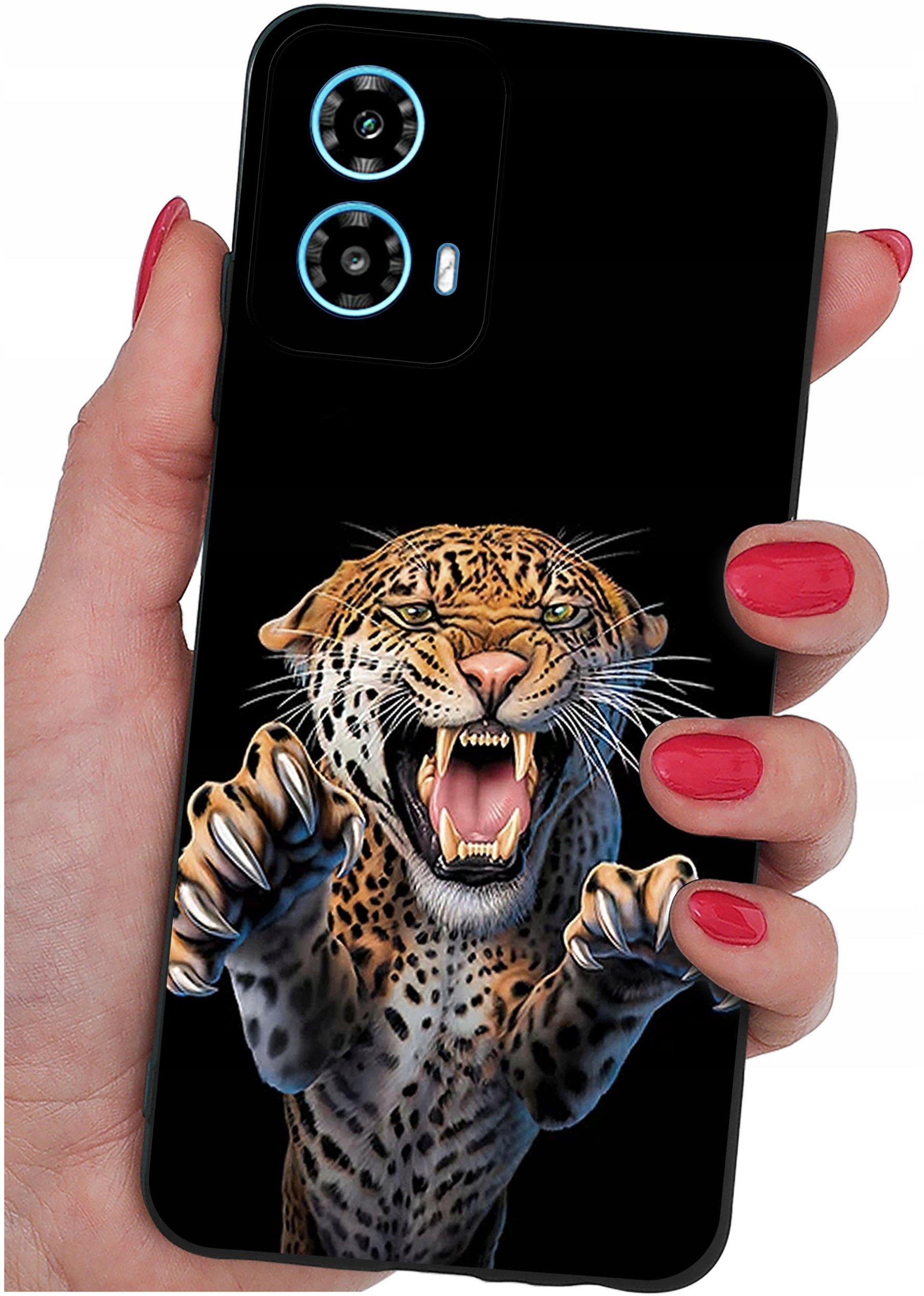 ETUI do Motorola Moto G34 5G WZORY |SILIKONOWE MATT CASE + SZKŁO 9H