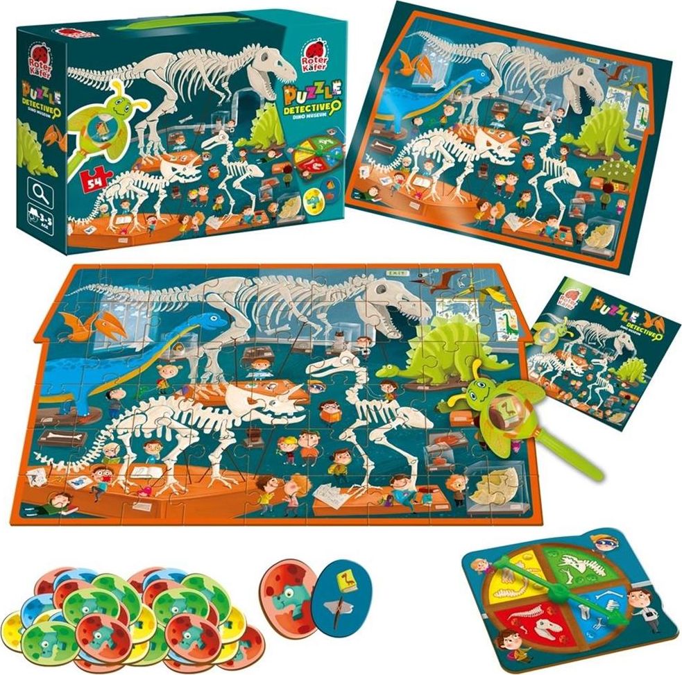 Roter Kafer Puzzle detektyw Dino muzeum RK1080-05