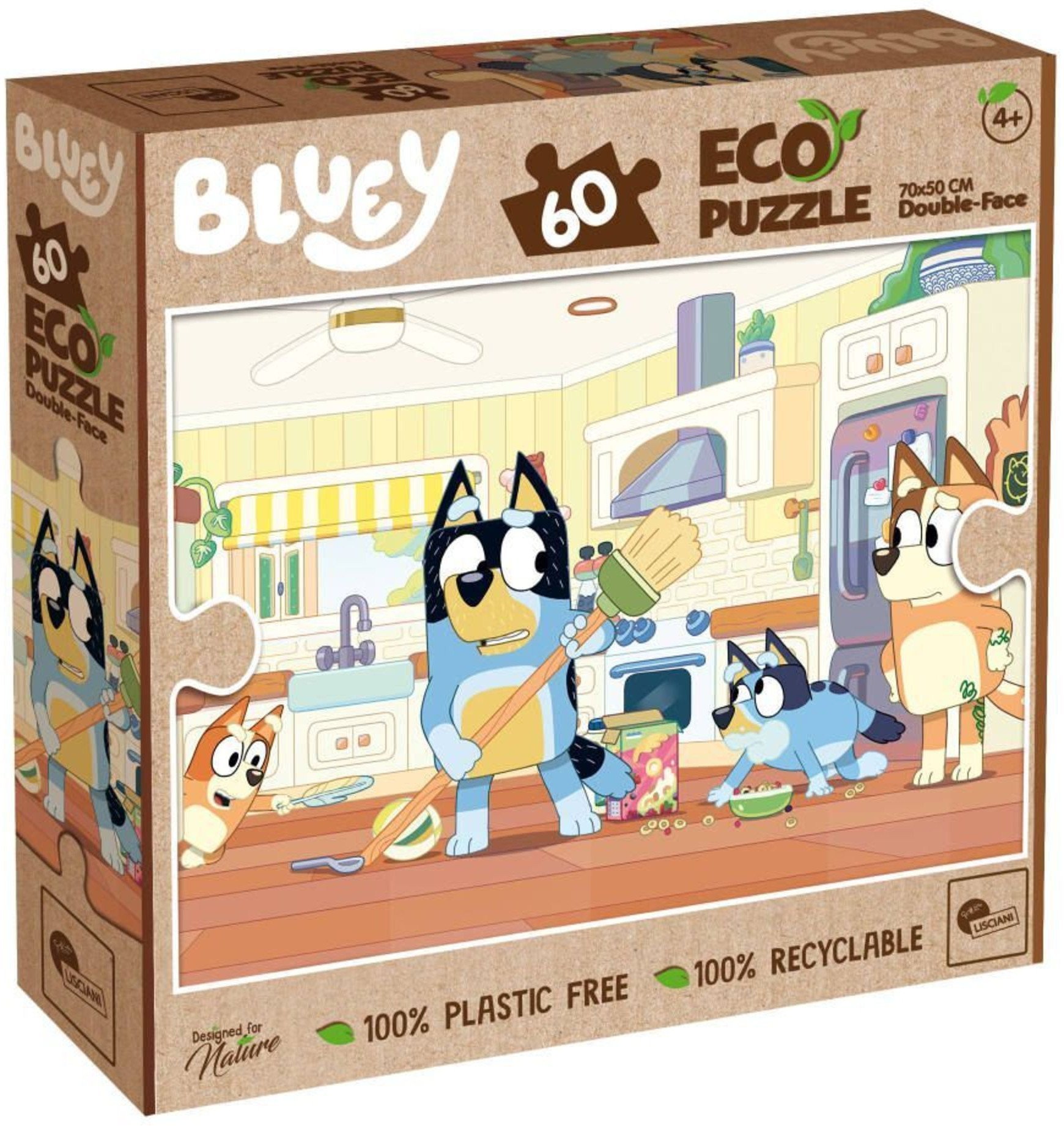 LISCIANI PUZZLE EKO DWUSTRONNE BLUEY 60 EL.