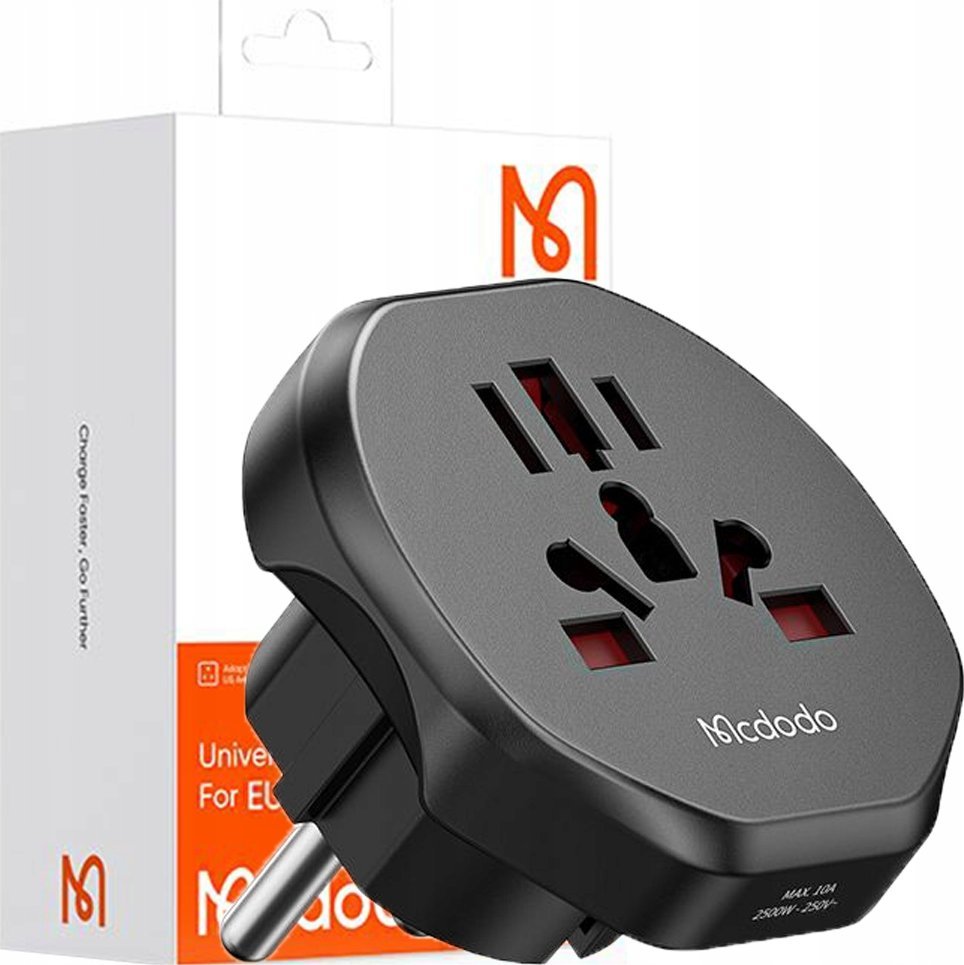 Mcdodo MCDODO UNIWERSALNY ADAPTER PODRÓŻNY PRZEJŚCIÓWKA EU DO EU US UK AU CN 2500W