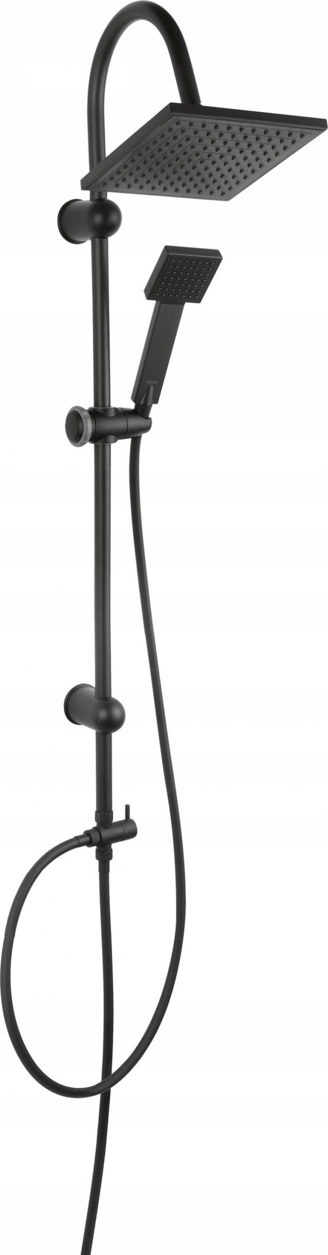 Zestaw prysznicowy Ferro NP22BL SQUERTO ZESTAW NATRYSKOWY Z DESZCZOWNICĄ CZARNY FERRO // N.00/SQUERTO-FER-BL