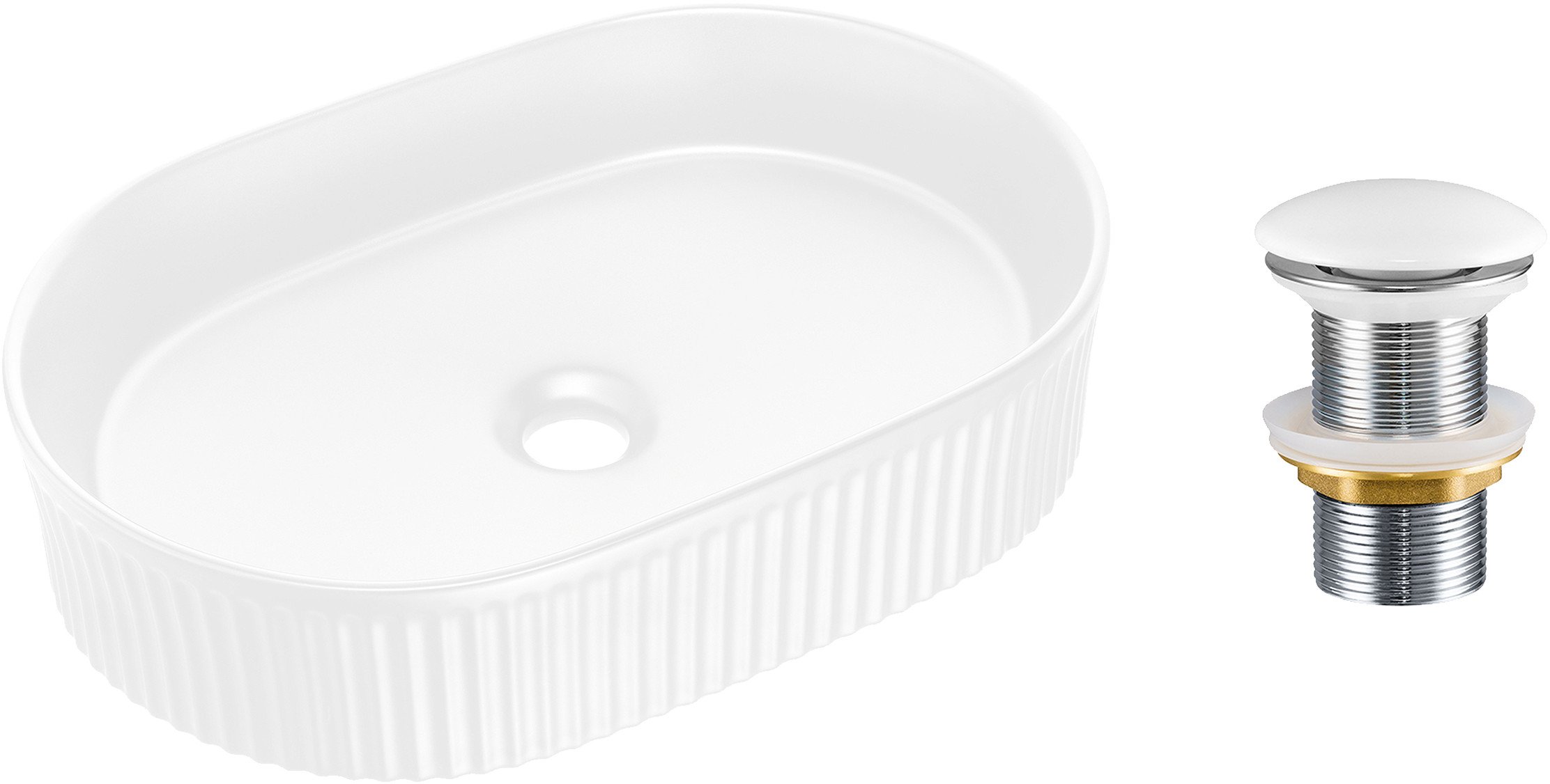 Zestaw Umywalkowy z Korkiem Click-Clack