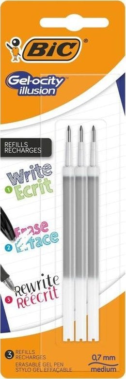 Bic Wkład żelowy Gel-ocity Illusion czarny 3szt x