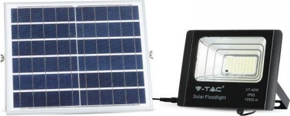 Naświetlacz V-TAC Projektor LED Solarny V-TAC 16W IP65 VT-40W 6000K 1050lm