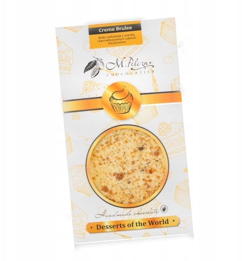 M.Pelczar Chocolatier Biała czekolada Desery Świata - Creme Brulee 50g