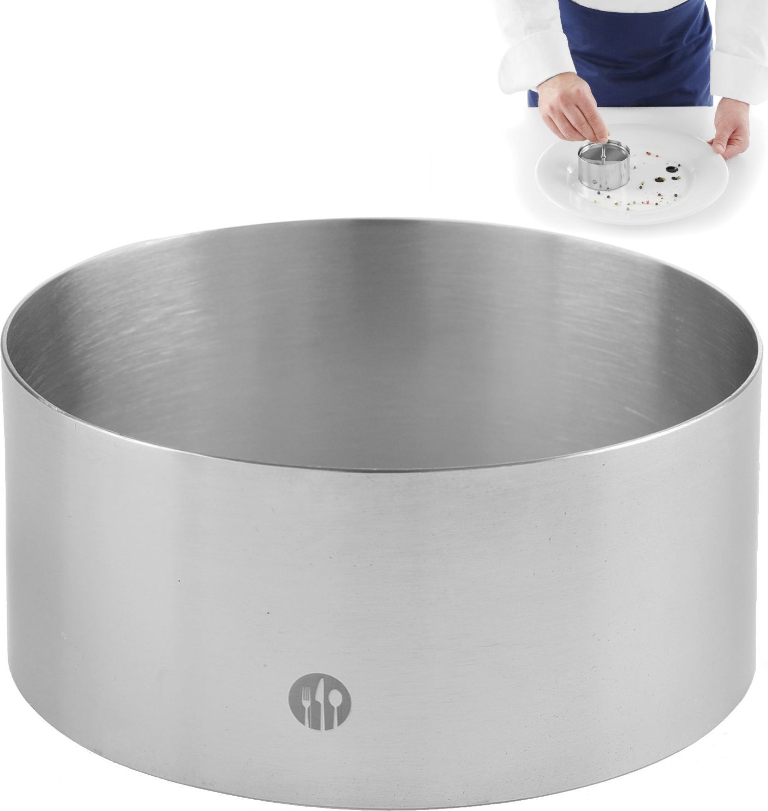 Hendi Pierścień kucharski cukierniczy do ciast potraw śr.80x(H)45mm Hendi 512142 Pierścień kucharski cukierniczy do ciast potraw śr.80x(H)45mm Hendi 5