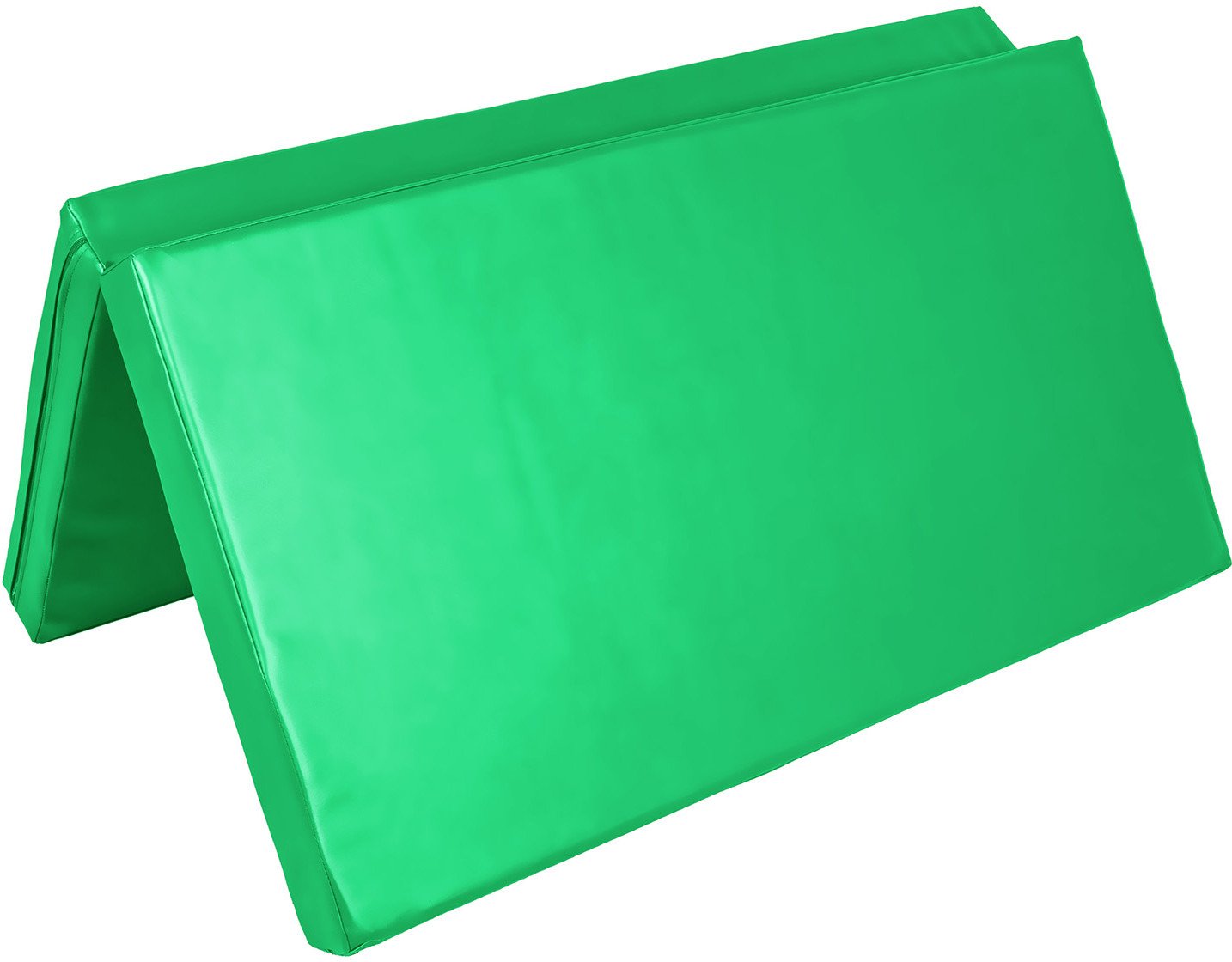 Materac dwuczęściowy z rzepami UNDERFIT 130 x 120 x 10 cm miękki zielony