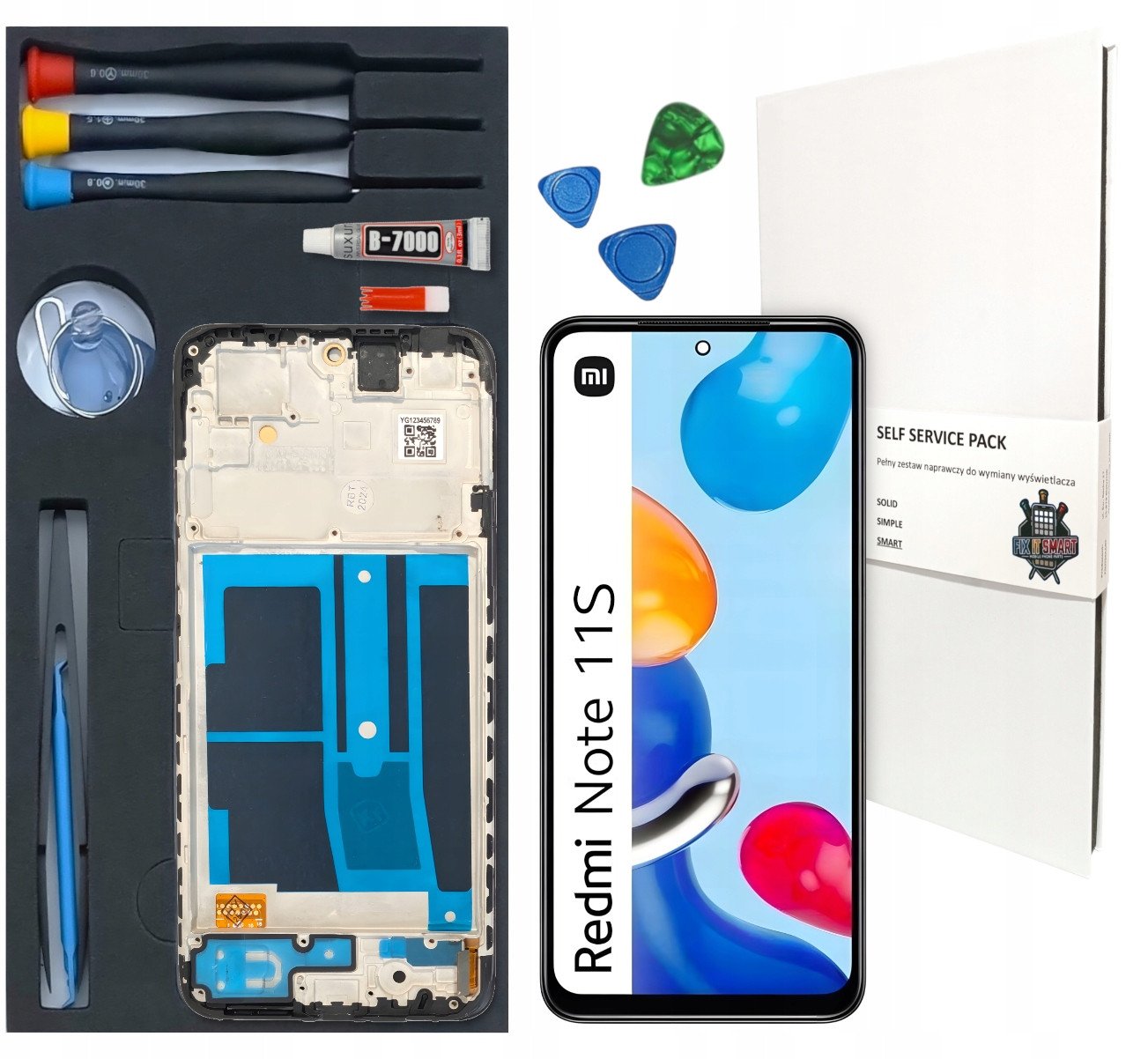 WYŚWIETLACZ LCD DO XIAOMI REDMI NOTE 11S 4G INCELL RAMKA ZESTAW WYMIANA