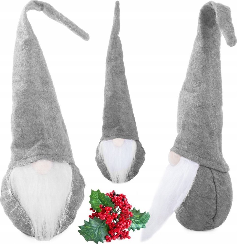 Dekoracja świąteczna Verk SKRZAT KRASNAL ŚWIĄTECZNY MIKOŁAJ POD CHOINKĘ 30cm