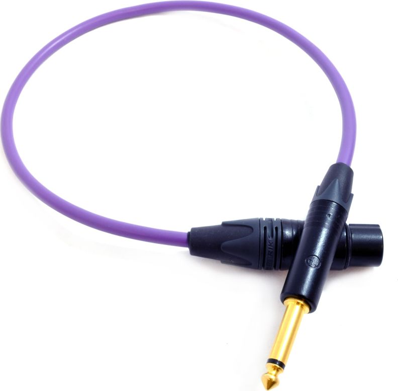 Kabel Melodika Jack 6.3mm - XLR 17m fioletowy