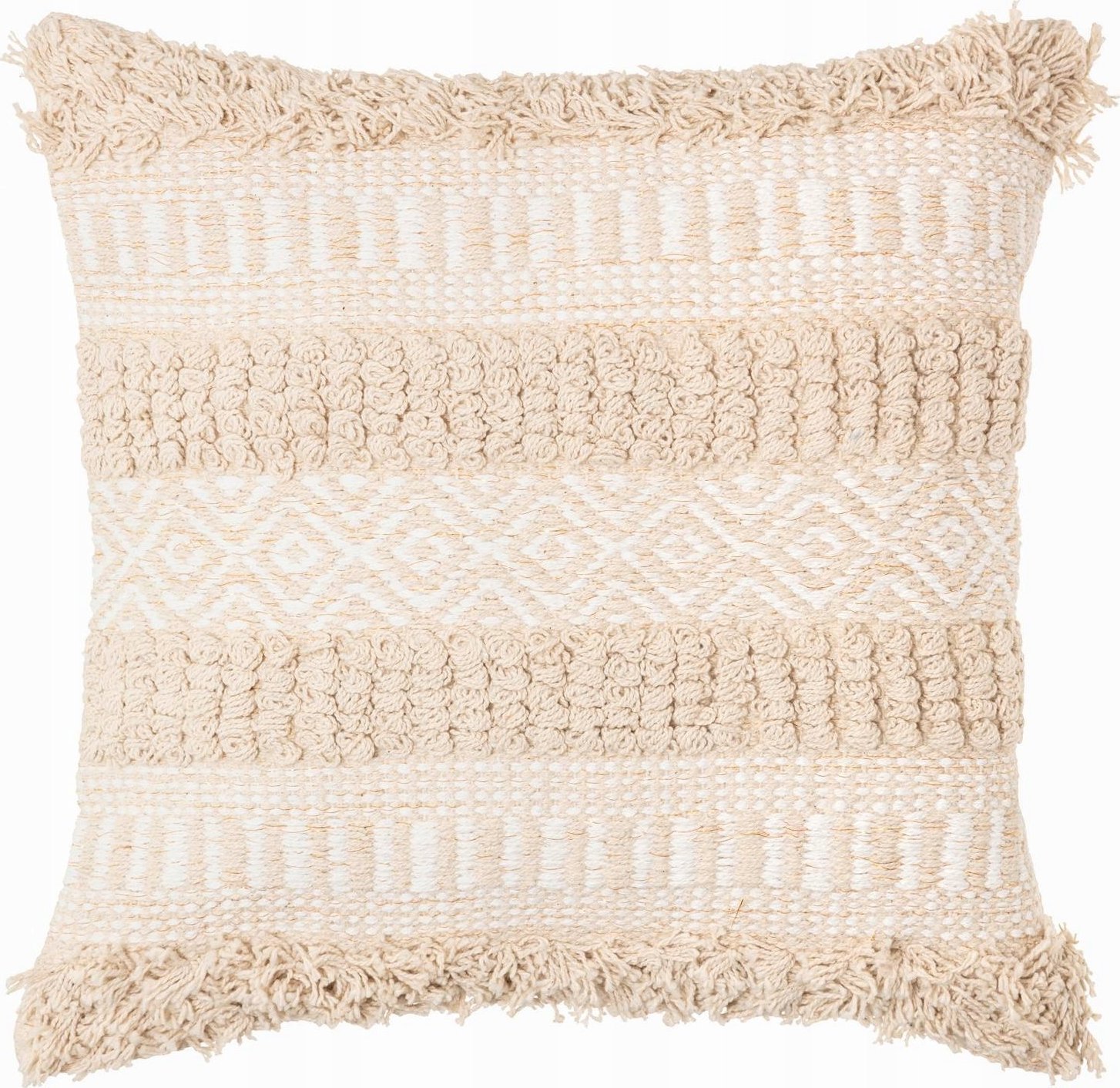 Atmosphera Ozdobna poduszka Cot Sand, bawełniana, boho, 40 x 40 cm