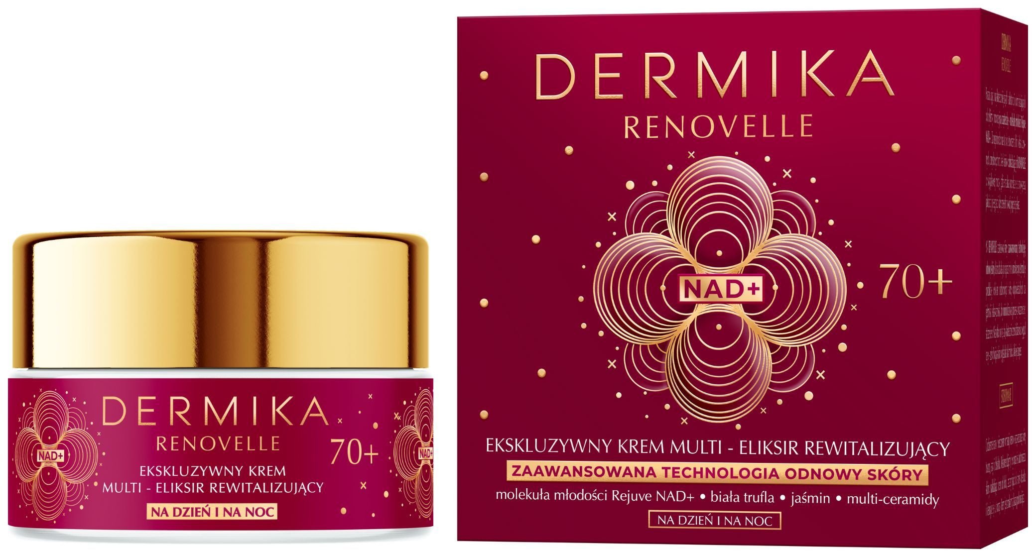 Dermika Renovelle Ekskluzywny krem multi-eliksir rewitalizujący 70+ na dzień i na noc 50ml