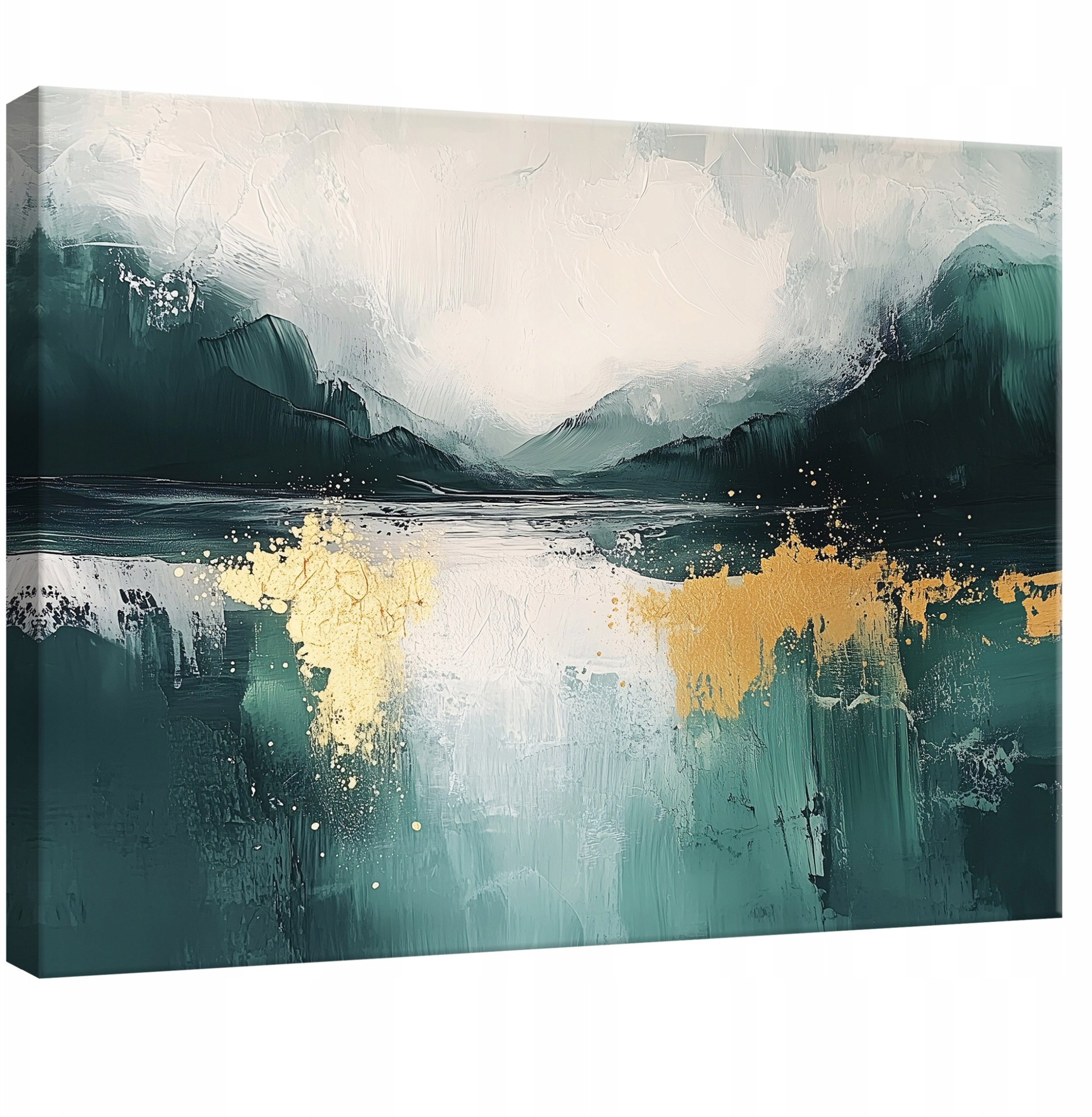 OBRAZ NA PŁÓTNIE ŚCIANĘ ABSTRAKCJA ZŁOTO DO SYPIALNI SALONU KUCHNI 60x40