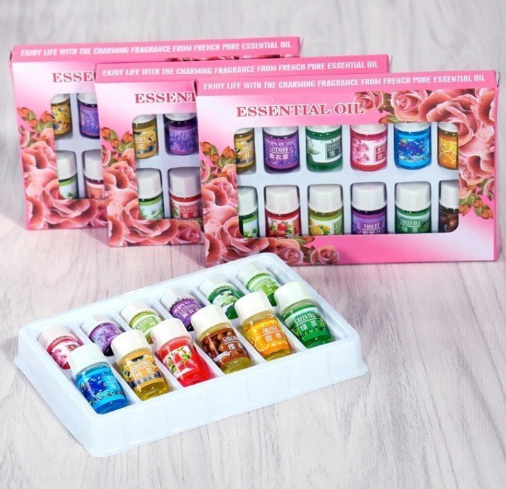 ZESTAW olejki eteryczne 12 RÓŻNYCH ZAPACHÓW