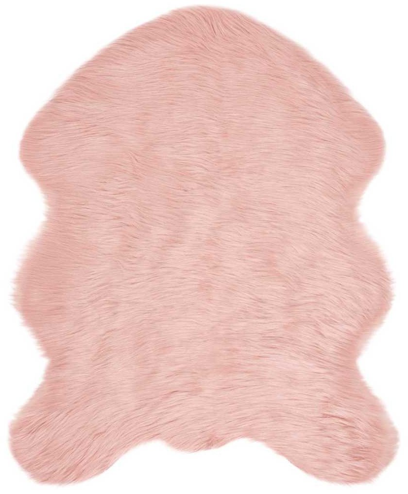 vidaXL Sztuczny różowy dywan owczy Poliester 80 x 50 cm