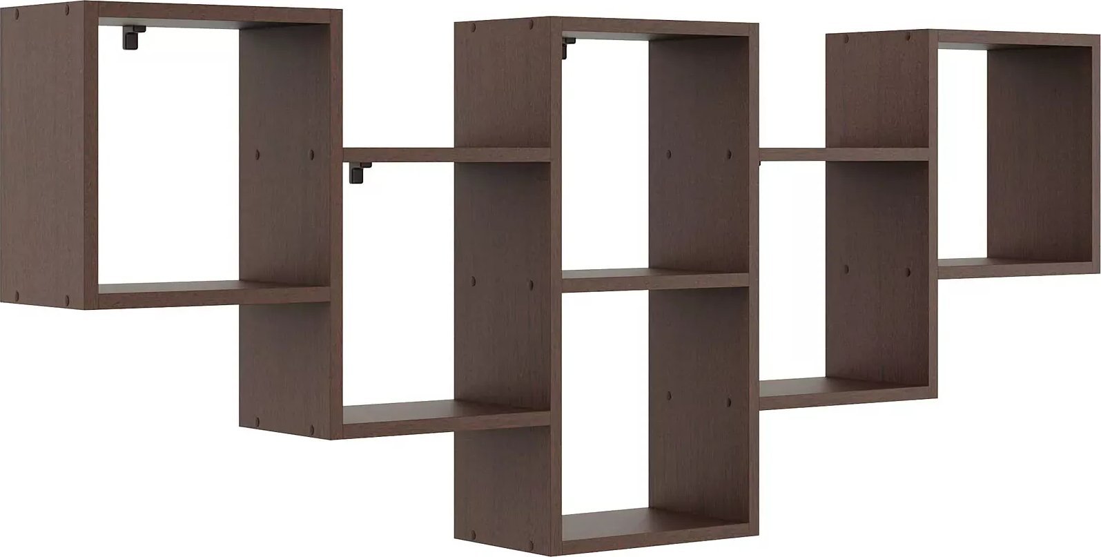 Elior Skandynawska półka do biura w kolorze wenge - Amela