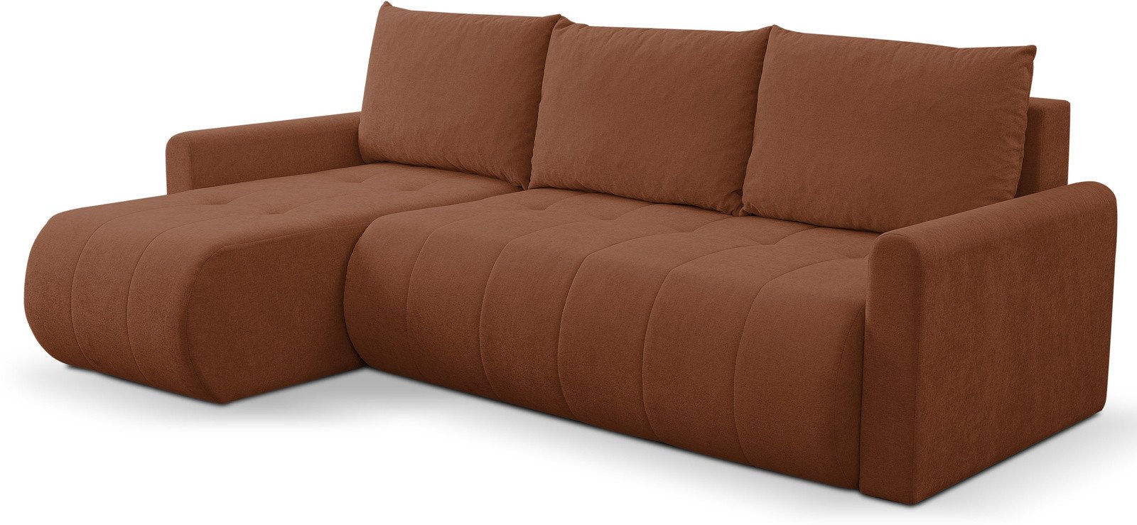 Narożnik Primo w tkaninie WIND z funkcją spania i pojemnikiem na pościel