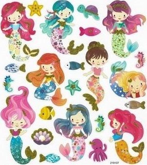 Dalprint Naklejki papierowe - Syrenki 23szt