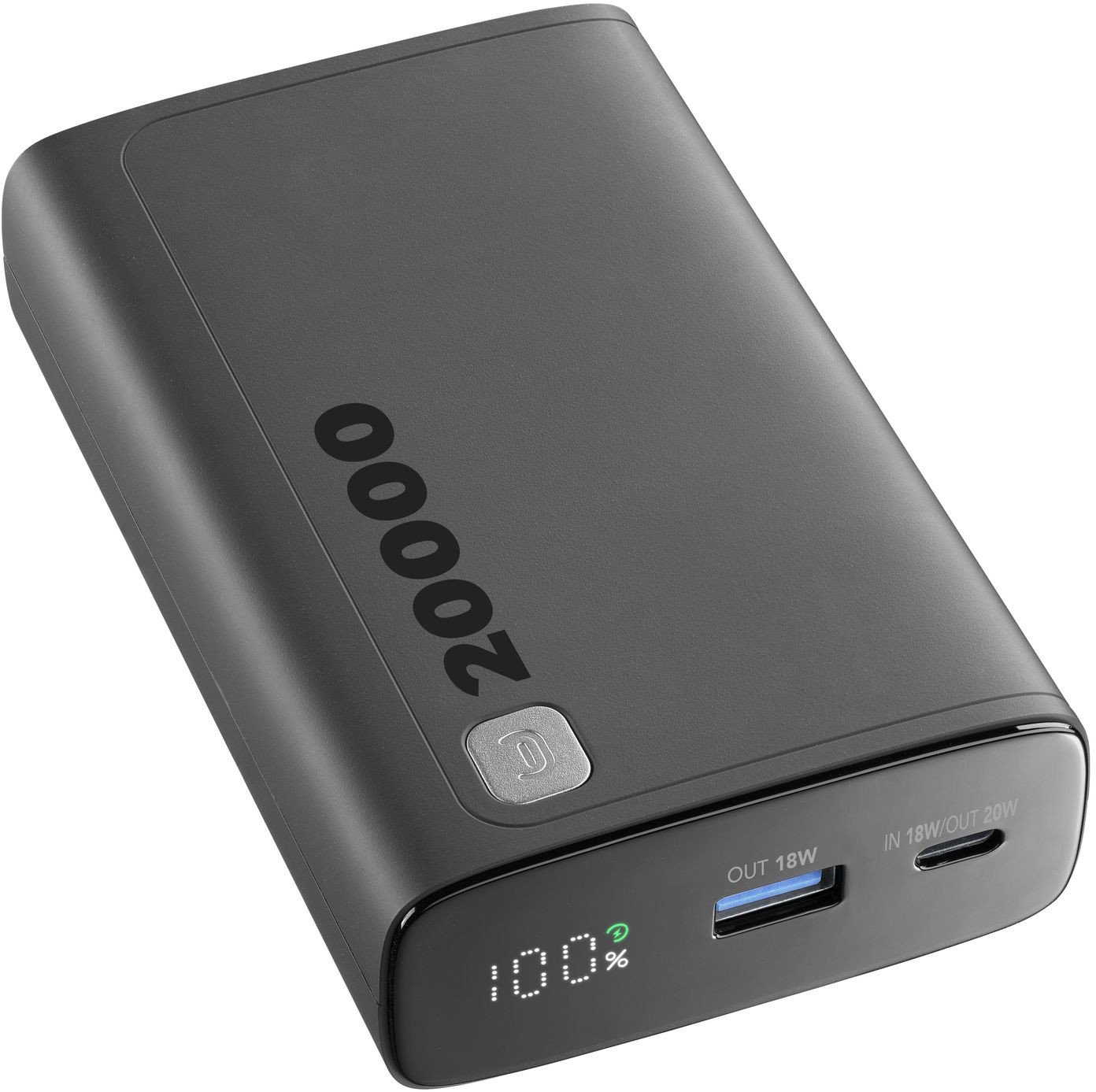 Cellularline 8018080484612 Litowo-jonowa (Li-Ion) 20000 mAh Czarny