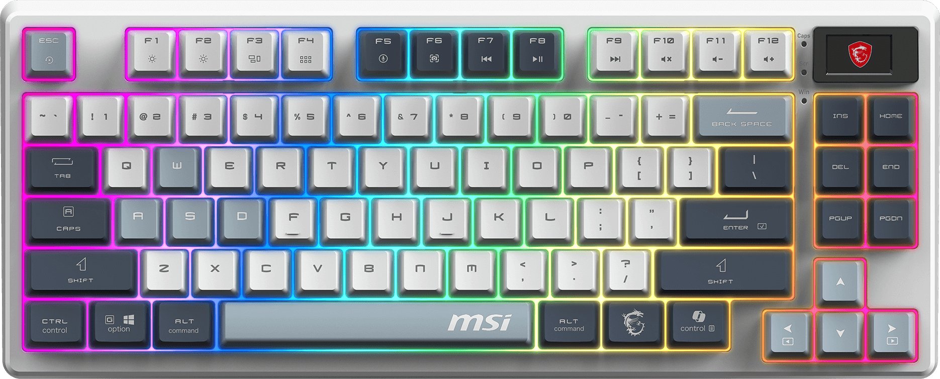 Klawiatura MSI Forge GK600 TKL Wireless Sky (FORGE GK600 TKL W SKY US)