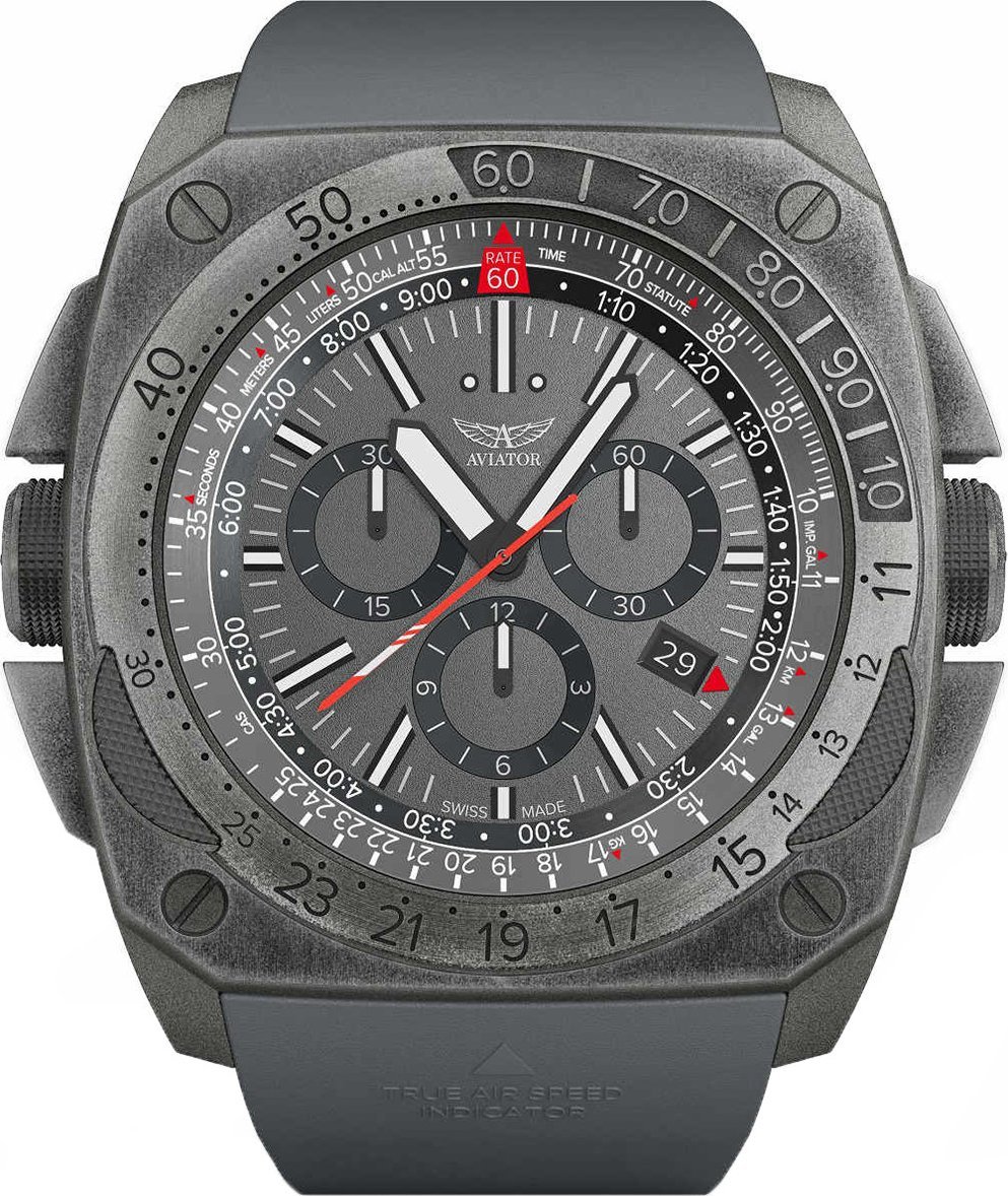 Zegarek Aviator Zegarek męski Aviator M.2.30.7.221.6 szary