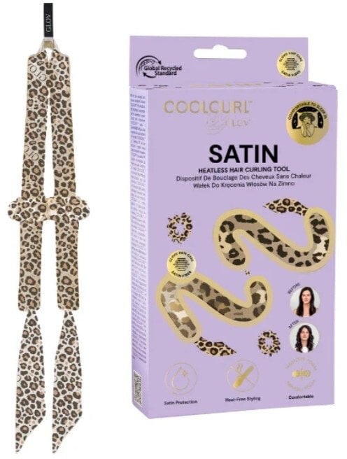 Glov Coolcurl Satin wałek do kręcenia włosów na zimno Cheetah