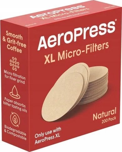 Aero Press AeroPress - Filtry papierowe Natural XL 200 sztuk