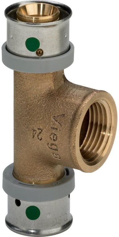 Trójnik 25 x 3/4 x 25 braz / blyszczacy (DWZ)Łącznik do rur