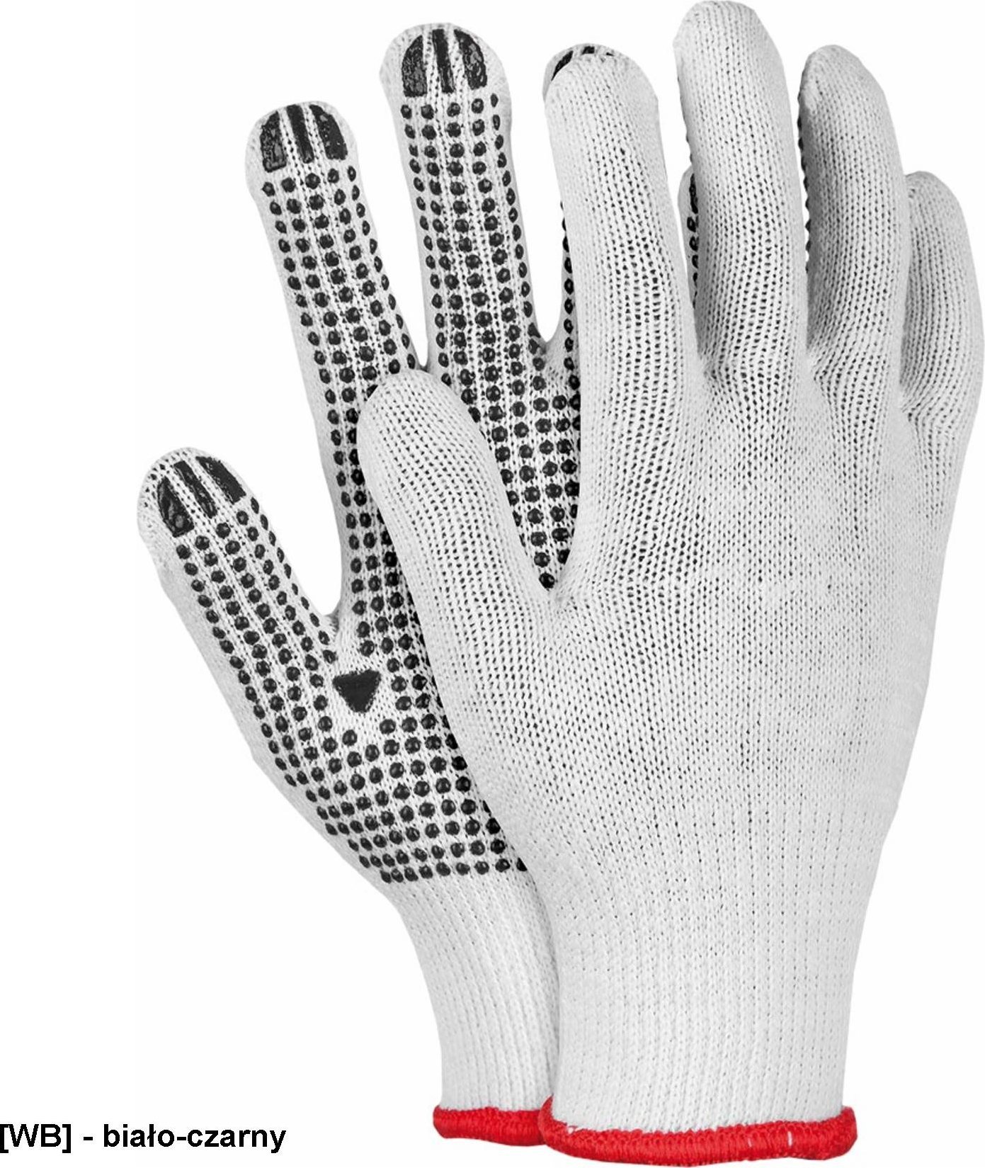 R.E.I.S. RDZN - Rękawice robocze - biało-niebieski 8